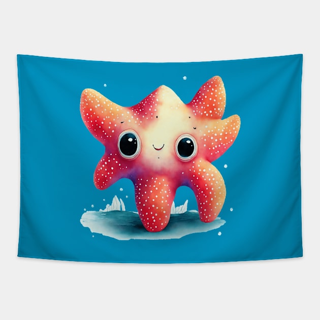 Cute starfish Tapestry by sailorsam1805