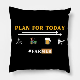 funny farmer gift Pillow