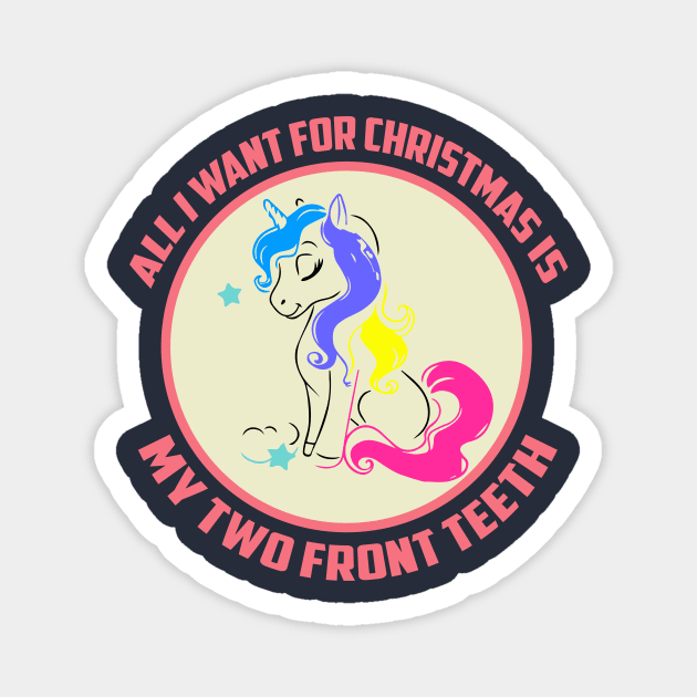 All I Want for Christmas is My Two Front Teeth Shirt, Christmas Family Squad Shirts, Christmas Family Shirts, Christmas T-shirt For Family Magnet by Pop-clothes