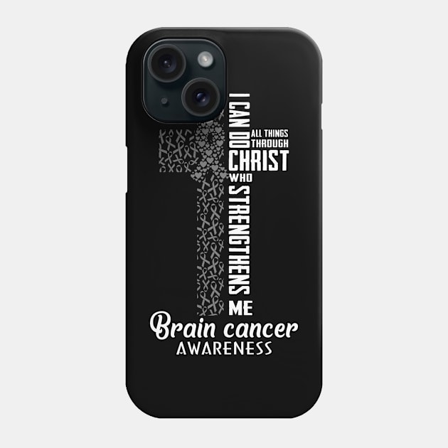 Brain Cancer Awareness Phone Case by rebuffquagga