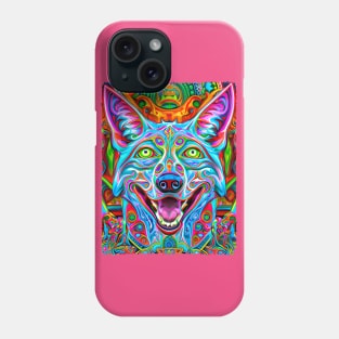 Coyote The Trickster (5.1) - Trippy Psychedelic Canine Phone Case