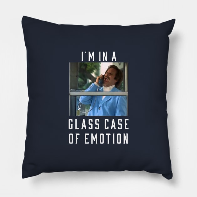 I'm in a glass case of emotion Pillow by BodinStreet