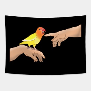 Michelangelo Lovebird Yellow Fischer's Tapestry