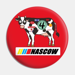 Nascow, a tribute to cows and Nascar Pin