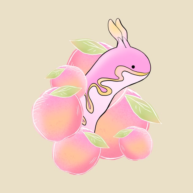 Peach Sea Slug / Seaslug by Scribble-LeviJo