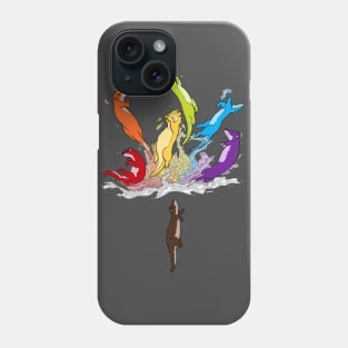 Rainbow Otters Phone Case