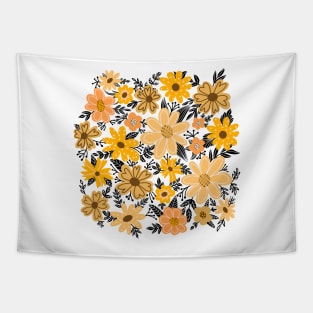 Earthy boho floral Tapestry