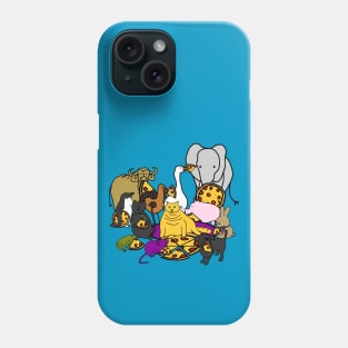 Animals Having a Pizza Party Phone Case