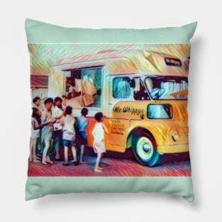 Classic Ice Cream Truck Pillow