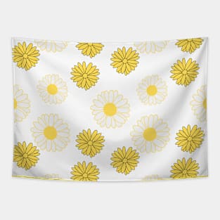 Yellow Daisies Pattern Tapestry