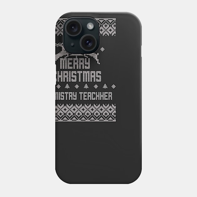 Merry Christmas CHEMISTRY TEACHER Phone Case by ramiroxavier