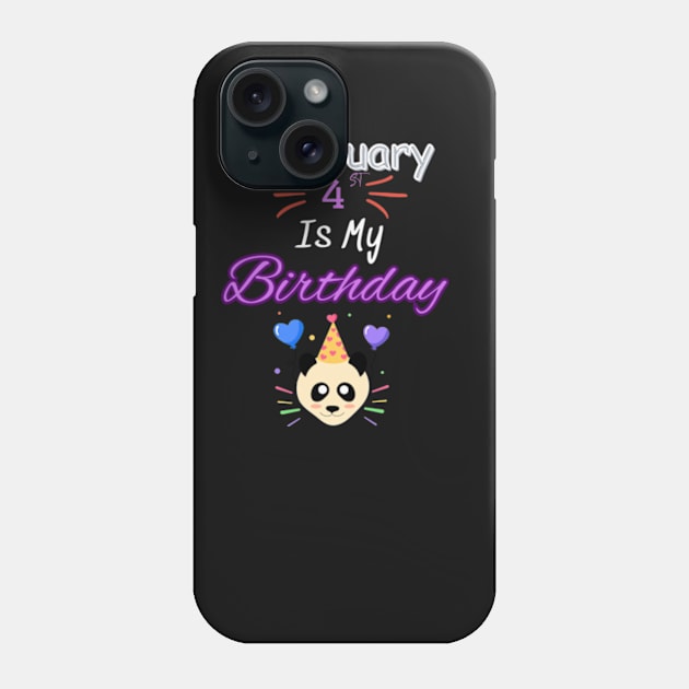 February 4 st is my birthday Phone Case by Oasis Designs