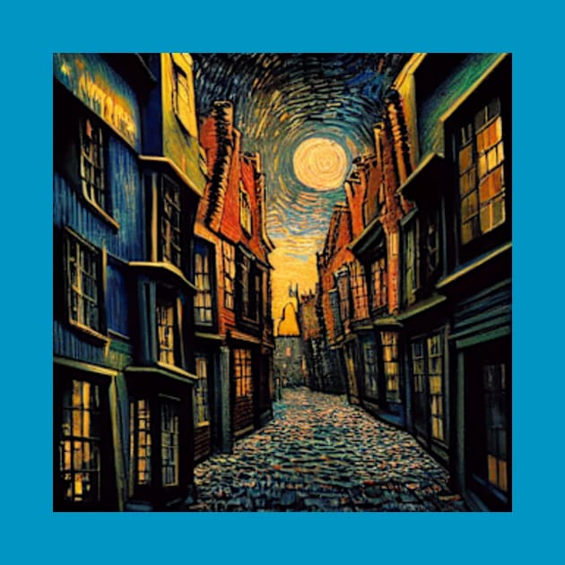 Starry Night in Diagon Alley by Grassroots Green