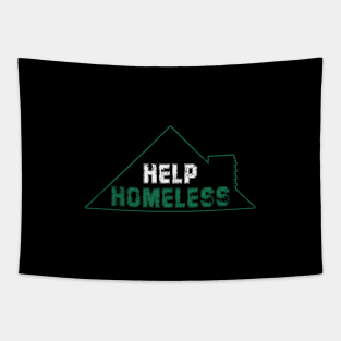 Help Homeless And Stop Poverty By Rising Your Slogan Tapestry