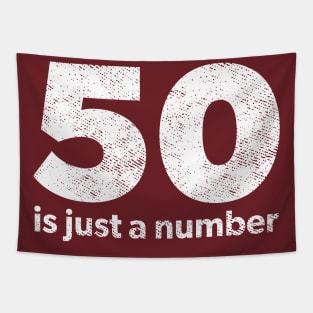 50 is just a number Tapestry