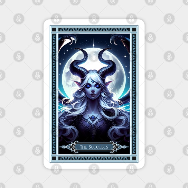 The Succubus Tarot Card Magnet by HolidayBug