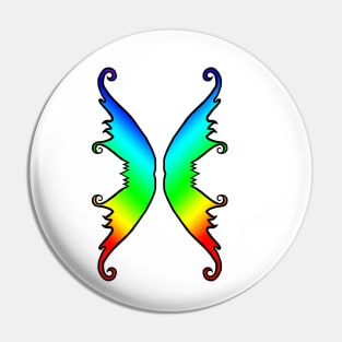 Fairy Wings Rainbow Pin