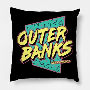 Outer Banks North Carolina Vintage Retro OBX NC Pillow