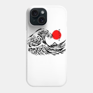 The Great Wave off Kanagawa Ink Phone Case