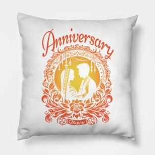 Happy Anniversary Pillow