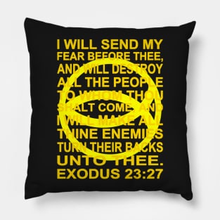 Yellow Ichthys – Exodus 23:27 Pillow