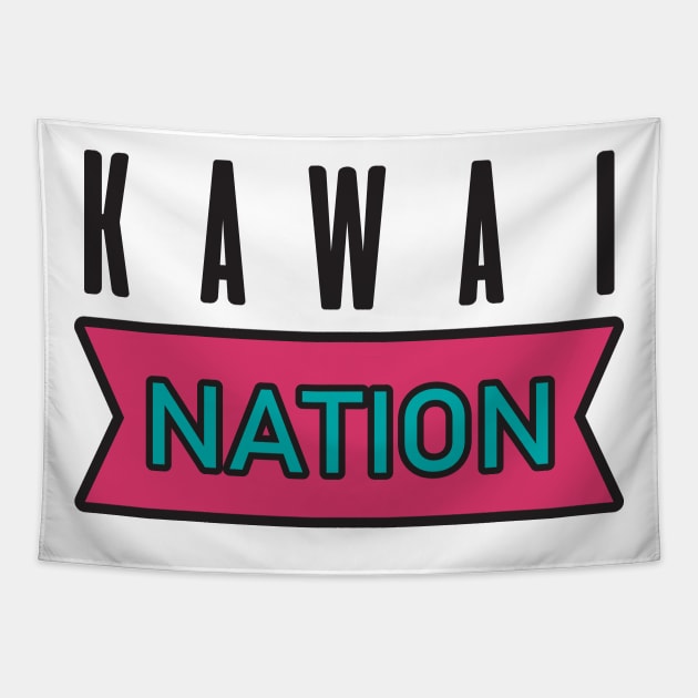 KAWAI NATION Tapestry by AidenCreations