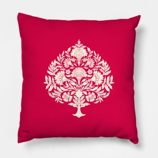 indian traditional tree pattern Pillow