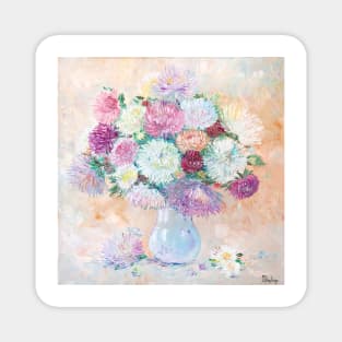 Asters In Pastel Magnet