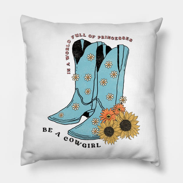 Princess Cowgirl Pillow by Justina Designs
