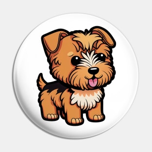 Cute Kawaii Airedale Terrier Puppy Pin