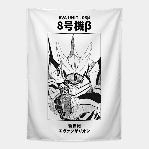 Eva Unit - 08 Neon Genesis Evangelion Tapestry by KMSbyZet