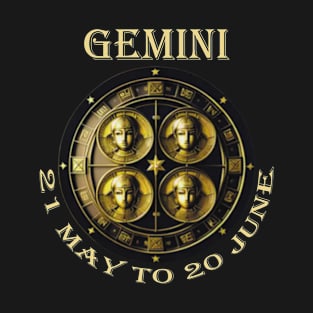 Gemini Zodiac Sign Astrology T-Shirt