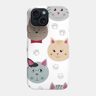 Cats, cats, cats pattern Phone Case