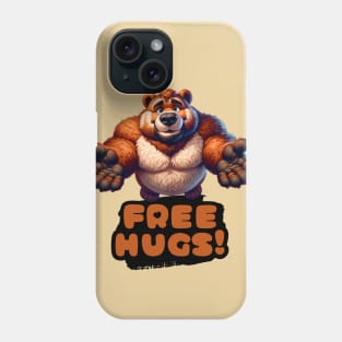 Free Hugs Anthro Furry Bear Phone Case