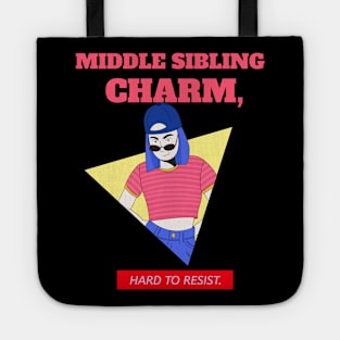 Middle children charm Tote