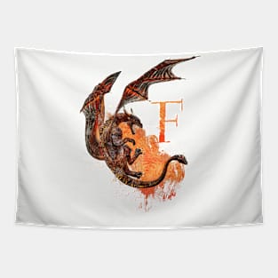 Drachen Buchstabe F Tapestry