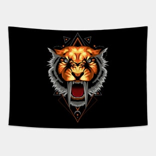 tiger mask head Tapestry