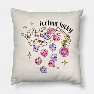 Feeling Lucky Skeleton Love Pillow