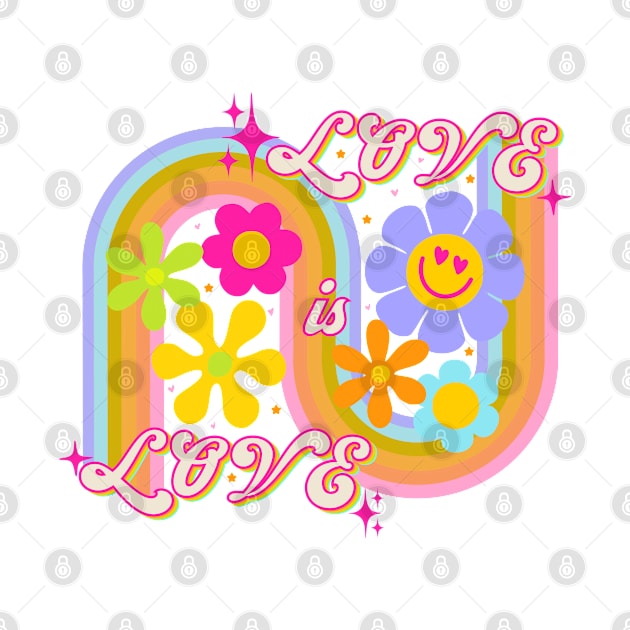 Love is love - retro design by Deardarling