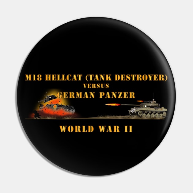 WWII - M18 HellCat Killing - German Panzer Exploding Pin by twix123844