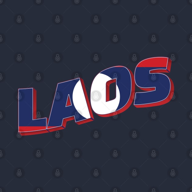 Laos Vintage style retro souvenir by DesignerPropo