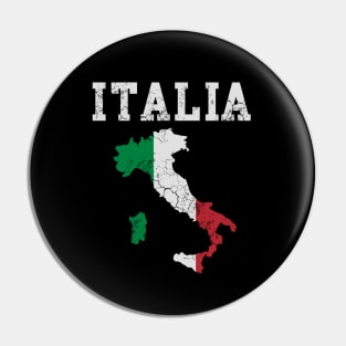 Italia Flag Map Italian Italy Italiano Pin