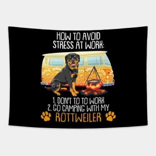 Camping With Rottweiler To Avoid Stress Tapestry