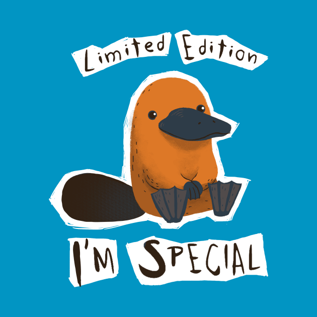 Limited Edition - I'm Special Platypus - Cute Weird Animal by BlancaVidal