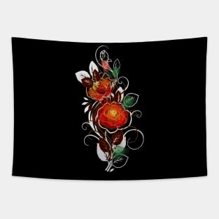 Passion Unleashed: Red Rose Empowerment Tapestry