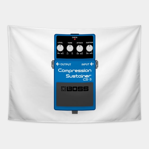 Boss CS-3 Compression Sustainer Guitar Effect Pedal Tapestry by conform