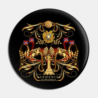 Armenia Gold Pin