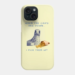 Gavin the Gull - When the chips are down... I pick them up! Phone Case