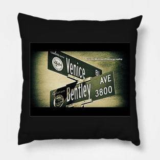 Venice Boulevard & Bentley Avenue, Culver City, California by Mistah Wilson Pillow