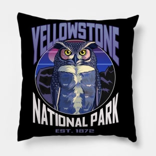 Yellowstone National Park Owl Pillow